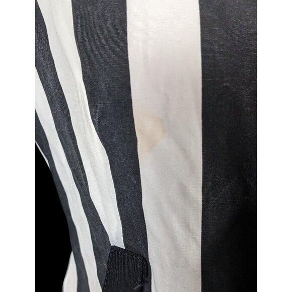 Vintage Workables by Francine Browner Black And White Striped Blazer - Picture 5 of 11